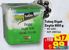 TUKAŞ SİYAH ZEYTİN 800 G fiyat ve kampanya bilgisi